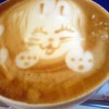 うさぎのカフェラテ