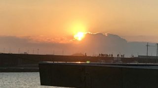 鹿島灘漁港・初日の出