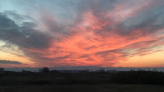 秩父連山の夕焼け