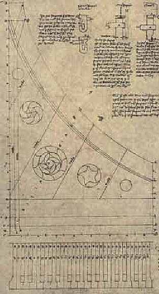 アンリ・アルノーのクラヴィシンバルム図面